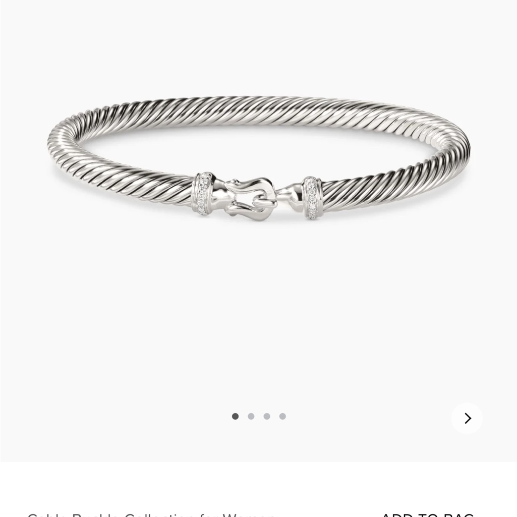 David Yurman Size Small Buckle Bracelet